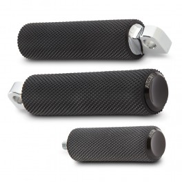 KIT PEDANE PEDANINE PEDALINO CAMBIO KNURLED FUSION ARLEN NESS NERO UNIVERSALI