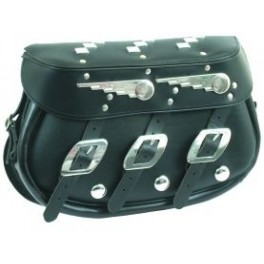 COPPIA BORSE BISACCE LATERALI SPEEDKING NERO RETRO' HARLEY SOFTAIL COPPIA BORSE BISACCE LATERALI SPEEDKING NERO RETRO' HARLEY SOFTAIL