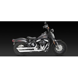 MARMITTE TERMINALI TWIN SLASH SLIP ONS SOFTAIL 07-13 CROMO