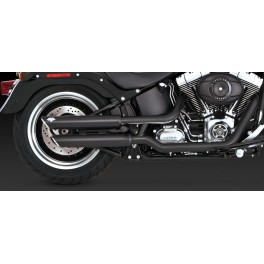 MARMITTE TERMINALI TWIN SLASH SLIP ONS FATBOY 07-16 NERI MARMITTE TERMINALI TWIN SLASH SLIP ONS FATBOY 07-16 NERI