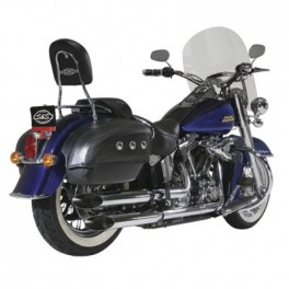 MARMITTE TERMINALI SLIP-ONS MUFFLER SLASH CUT SOFTAIL DELUXE 07-14 CROMO MARMITTE TERMINALI SLIP-ONS MUFFLER SLASH CUT SOFTAIL DELUXE 07-14 CROMO