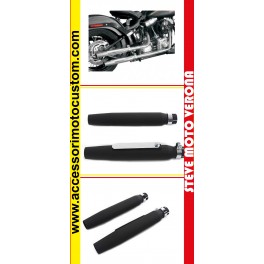 SINGOLO MARMITTA TERMINALE SCARICO TAPERED UNIVERSALE NERO SINGOLO MARMITTA TERMINALE SCARICO TAPERED UNIVERSALE NERO