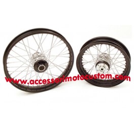 RUOTA ANTERIORE NERA 40 RAGGI 21 x 2.15 DYNA SOFTAIL RUOTA ANTERIORE NERA 40 RAGGI 21 x 2.15 DYNA SOFTAIL