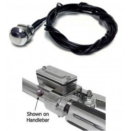 MICRO PULSANTE INTERRUTTORE CROMATO UNIVERSALE PER MANUBRIO MICRO PULSANTE INTERRUTTORE CROMATO UNIVERSALE PER MANUBRIO