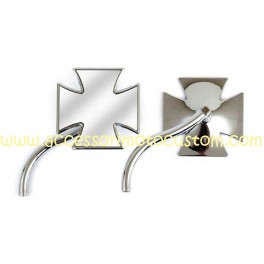 SPECCHIETTI CROCE MALTESE CROMO HARLEY SPECCHIETTI CROCE MALTESE CROMO HARLEY