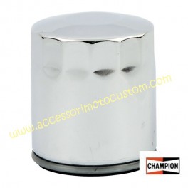 FILTRO OLIO CHAMPION CROMO SOFTAIL SPORTSTER FLT