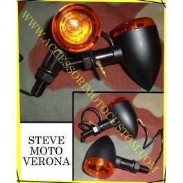 COPPIA FRECCE MINI BULLET NERO UNIVERSALI OMOLOGATE COPPIA FRECCE MINI BULLET NERO UNIVERSALI OMOLOGATE
