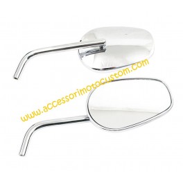 COPPIA SPECCHIETTI CLASSIC CROMO PER HARLEY E JAP COPPIA SPECCHIETTI CLASSIC CROMO PER HARLEY E JAP