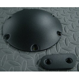 FINESTRELLA ISPEZIONE CATENA CON COPERCHIO PRIMARIA DERBY COVER NERO RUVIDO WRINKLE HARLEY SPORTSTER