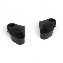 COPPIA COPERCHI RISER ALZAMANUBRIO NERO HARLEY COPPIA COPERCHI RISER ALZAMANUBRIO NERO HARLEY