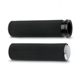 COPPIA MANOPOLE KNURLED FUSION ARLEN NESS CROMATE HARLEY