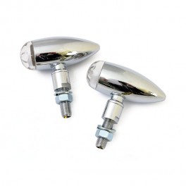 COPPIA FRECCE LED MICRO BULLET CROMATO UNIVERSALI OMOLOGATE COPPIA FRECCE LED MICRO BULLET CROMATO UNIVERSALI OMOLOGATE