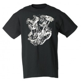 LOWBROW KNUCKLEHEAD MOTOR T-SHIRT BLACK