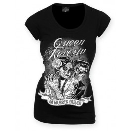 LA MUERTE DULCE LONG SHIRT, BLACK LA MUERTE DULCE LONG SHIRT, BLACK