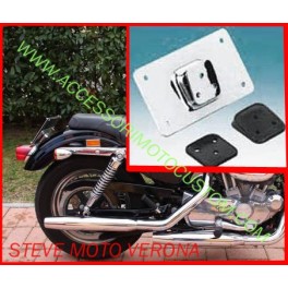 SUPPORTO PORTA TARGA UNIVERSALE CROMO SUPPORTO PORTA TARGA UNIVERSALE CROMO