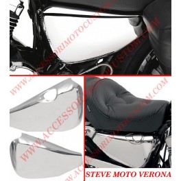 FIANCHETTI CROMATI COVER BATTERIA E SERBATOIO OLIO HARLEY FIANCHETTI CROMATI COVER BATTERIA E SERBATOIO OLIO HARLEY