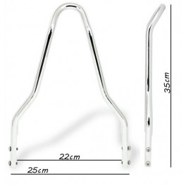 SCHIENALINO TELAIO ARCHETTO CROMATO UNIVERSALE SISSY BAR LARGO