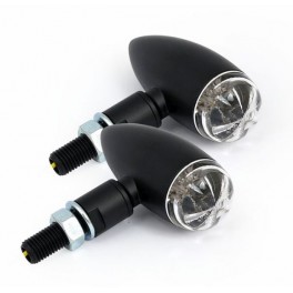 FRECCE LED MICRO BULLET NERE LENTE TRASPARENTE FRECCE LED MICRO BULLET NERE LENTE TRASPARENTE