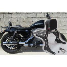 SCHIENALINO CON PORTAPACCHI NERO SPORTSTER ROADSTER 1200