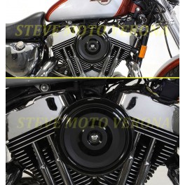 COPERCHIO FILTRO ARIA NERO 7 POLLICI BOBBER STYLE PER MOTO COPERCHIO FILTRO ARIA NERO 7 POLLICI BOBBER STYLE PER MOTO