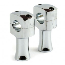 COPPIA RISERS RIALZI MANUBRIO DOMED CROMATI 3 POLLICI COPPIA RISERS RIALZI MANUBRIO DOMED CROMATI 3 POLLICI