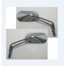 SPECCHIETTI RETROVISORI CROMATI OVALI MOTO SPECCHIETTI RETROVISORI CROMATI OVALI MOTO