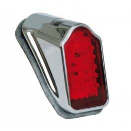 FANALE MOTO MINI TOMBSTON OMOLOGATO A LED LENTE ROSSA