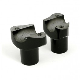 RISER ALZA MANUBRIO NERI PER HARLEY 2 POLLICI RISER ALZA MANUBRIO NERI PER HARLEY 2 POLLICI