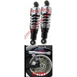 COPPIA AMMORTIZZATORI BURLY CROMATO HARLEY SPORTSTER 1988 2003 COPPIA AMMORTIZZATORI BURLY CROMATO HARLEY SPORTSTER 1988 2003
