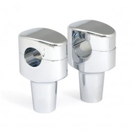 RISERS RIALZI MANUBRIO CROMATI 75mm PER HARLEY DAVIDSON RISERS RIALZI MANUBRIO CROMATI 75mm PER HARLEY DAVIDSON