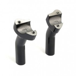 RISER RIALZI MANUBRIO NERI PER HARLEY DAVIDSON RISER RIALZI MANUBRIO NERI PER HARLEY DAVIDSON