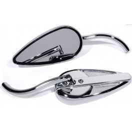 SPECCHIETTI CROMO A GOCCIA PER HARLEY DAVIDSON SPECCHIETTI CROMO A GOCCIA PER HARLEY DAVIDSON