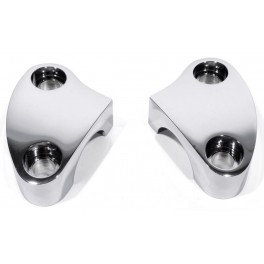 COPPIA COPERCHI RISER ALZAMANUBRIO CROMATI HARLEY COPPIA COPERCHI RISER ALZAMANUBRIO CROMATI HARLEY