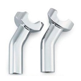 COPPIA RISER CROMATI 4 1/2" MANUBRI 1 POLLICE COPPIA RISER CROMATI 4 1/2" MANUBRI 1 POLLICE