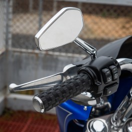 Manopole per Harley Davidson Arlen Ness Air Trax Cromate