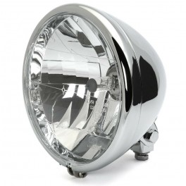 Faro Moto Springer Style Cromato Omologato Universale Faro Moto Springer Style Cromato Omologato Universale