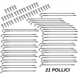 Kit 40 Raggi Cromati per Cerchio 21 Pollici Harley Davidson Kit 40 Raggi Cromati per Cerchio 21 Pollici Harley Davidson