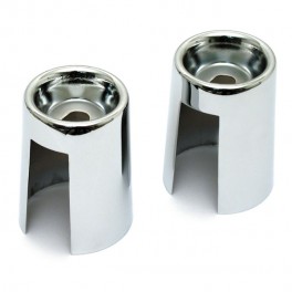 Coperchi copri viti ammortizzatori cromati Harley 65-86 Coperchi copri viti ammortizzatori cromati Harley 65-86