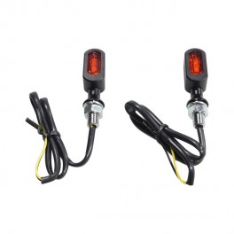 Coppia frecce a led universali per moto omologate nere Coppia frecce a led universali per moto omologate nere